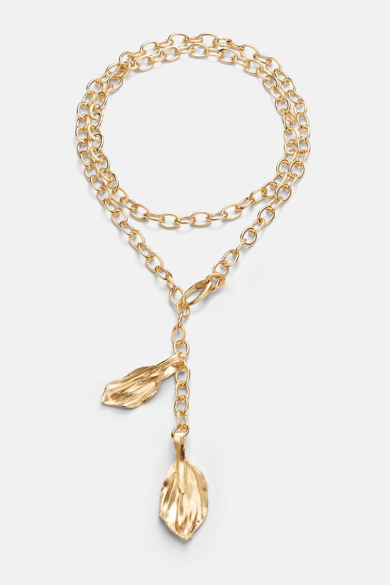 Long Leaf Necklace Maxi