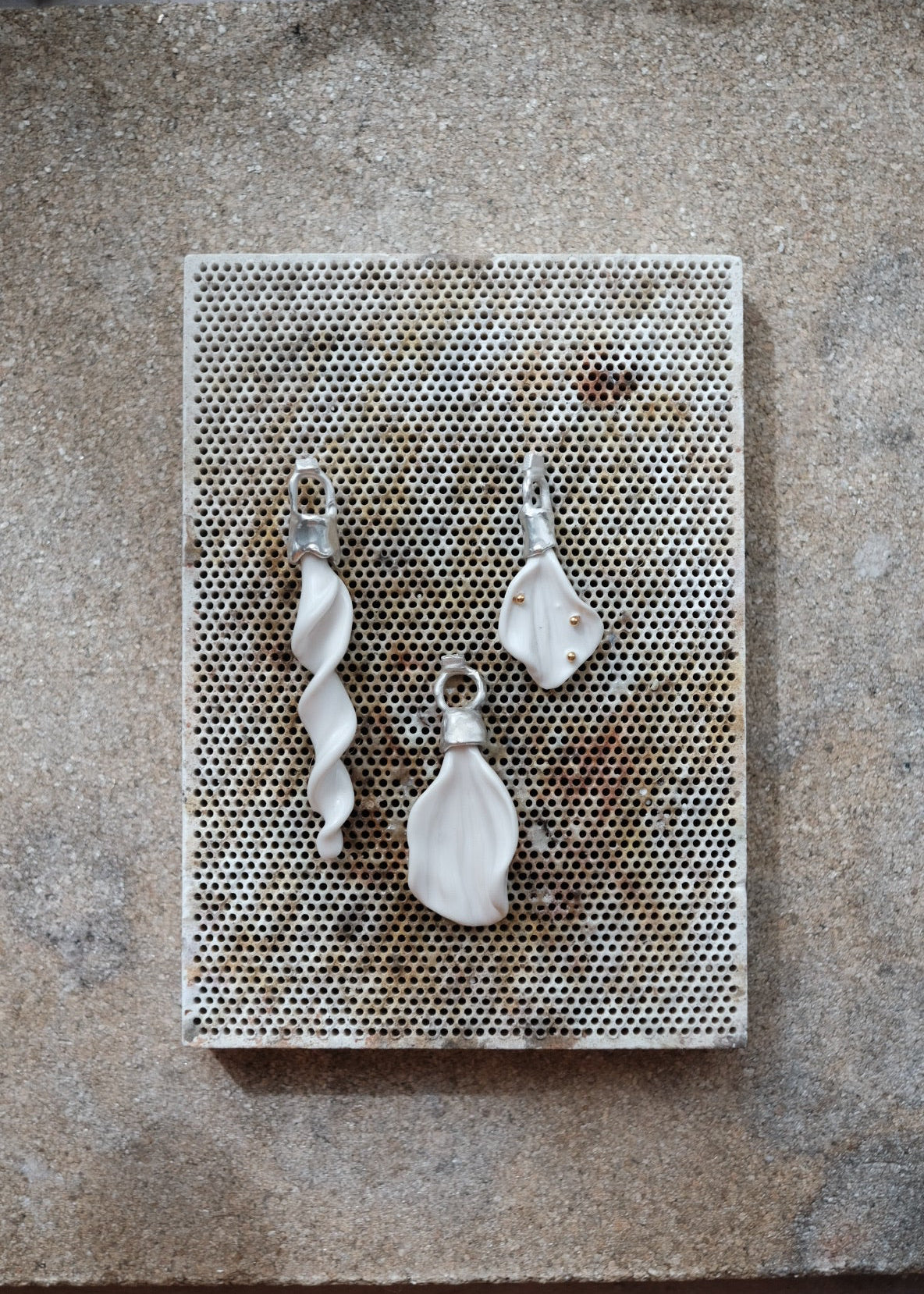 Ceramic Charms Silber