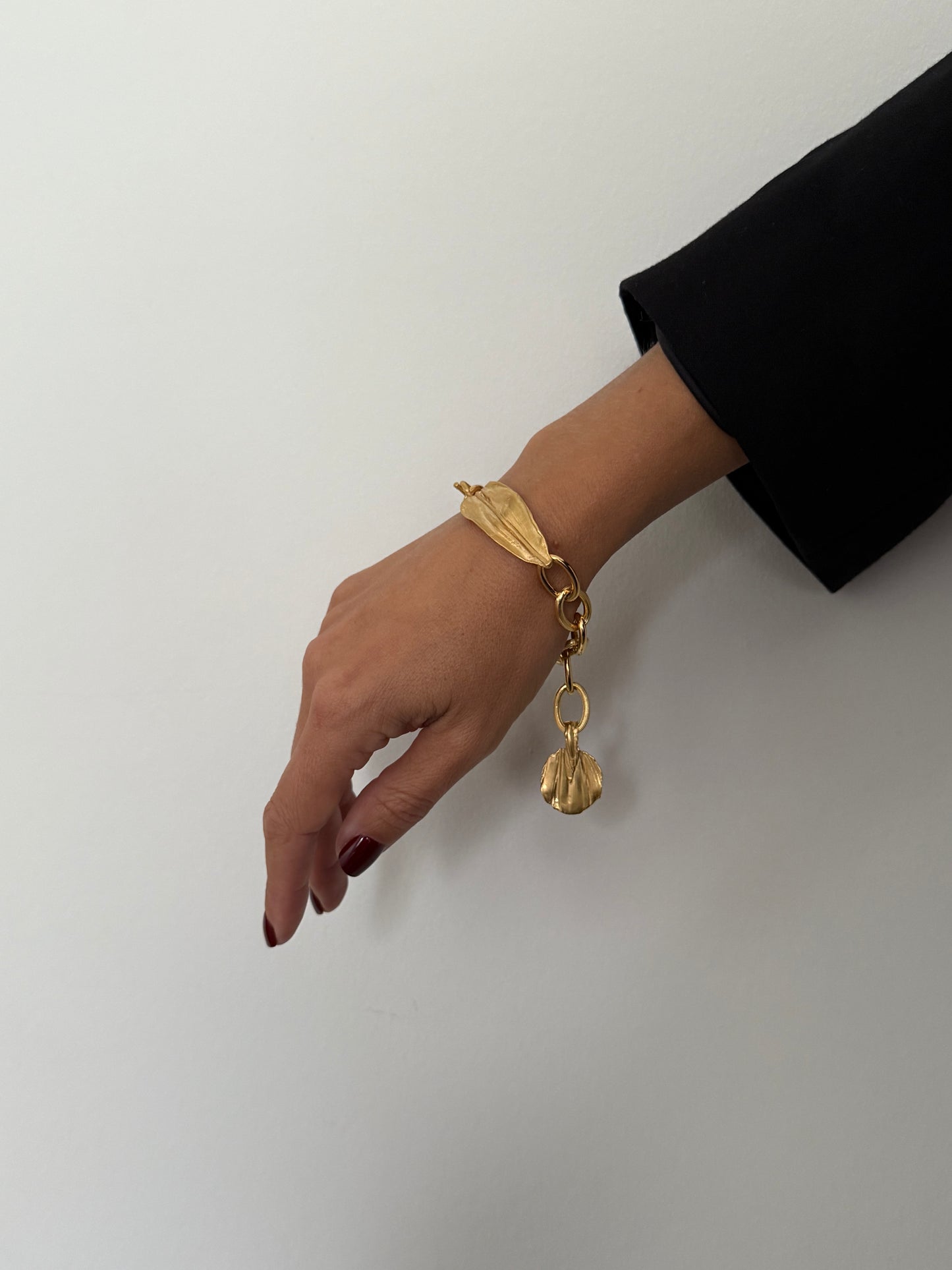 Leaf & Coin Bracelet