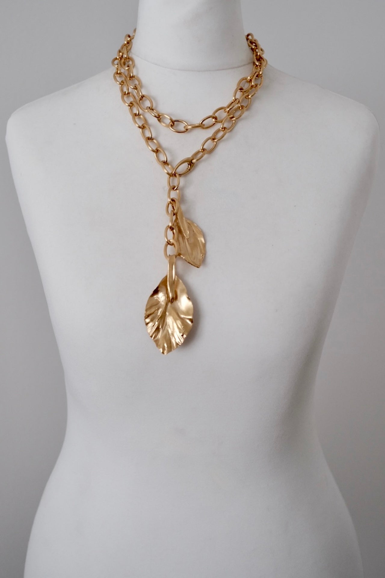 Long Leaf Necklace Maxi