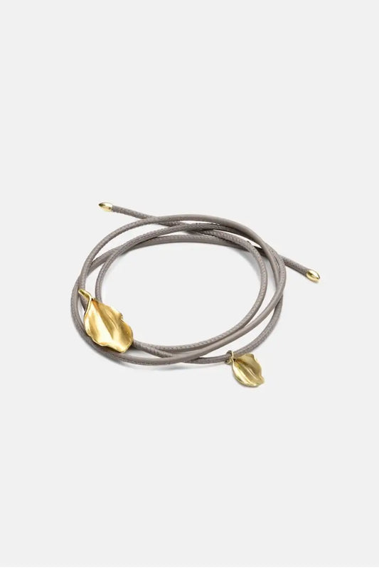 Leather Leaf Bracelet