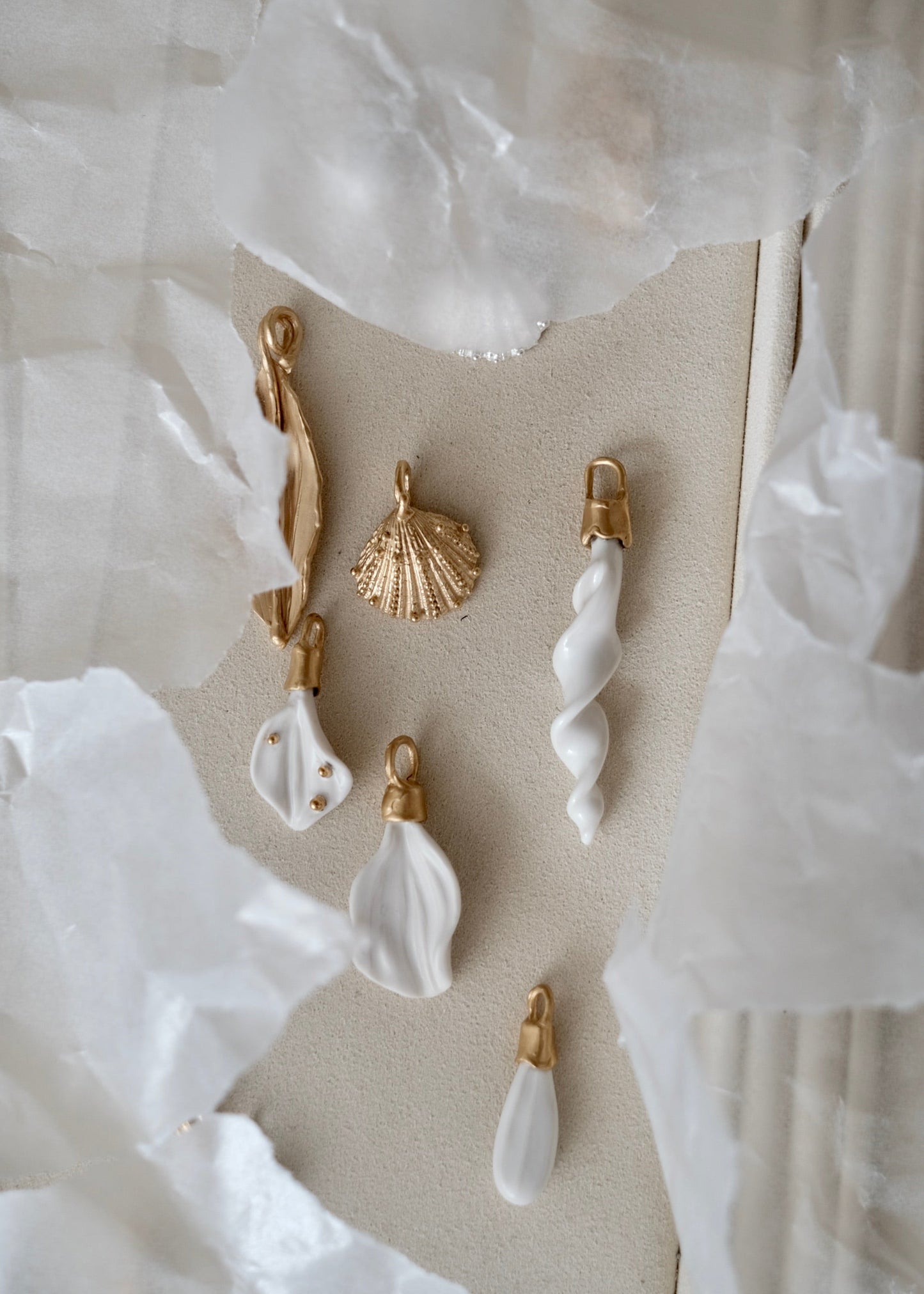 Ceramic Charms Silber
