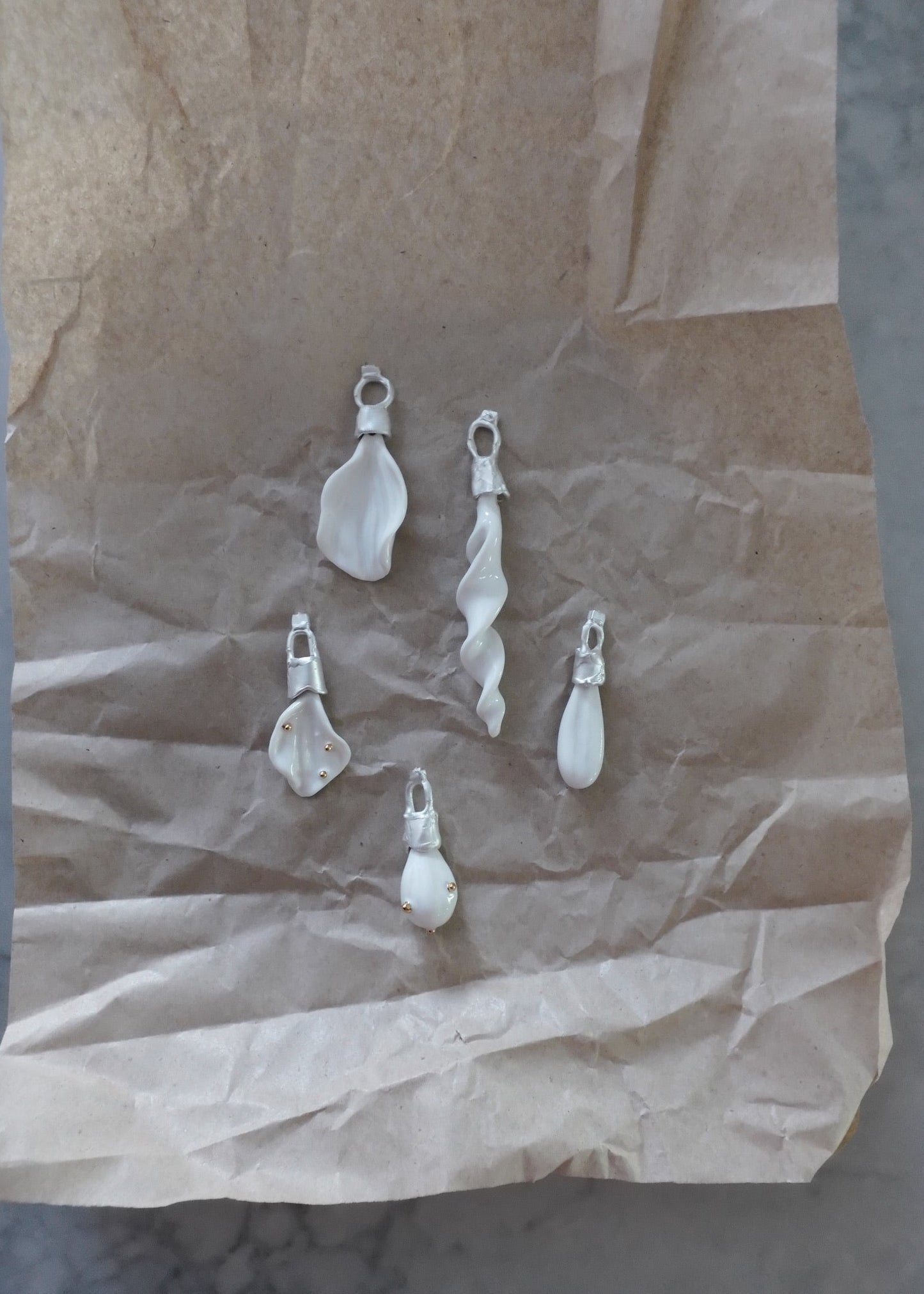 Ceramic Charms Silber