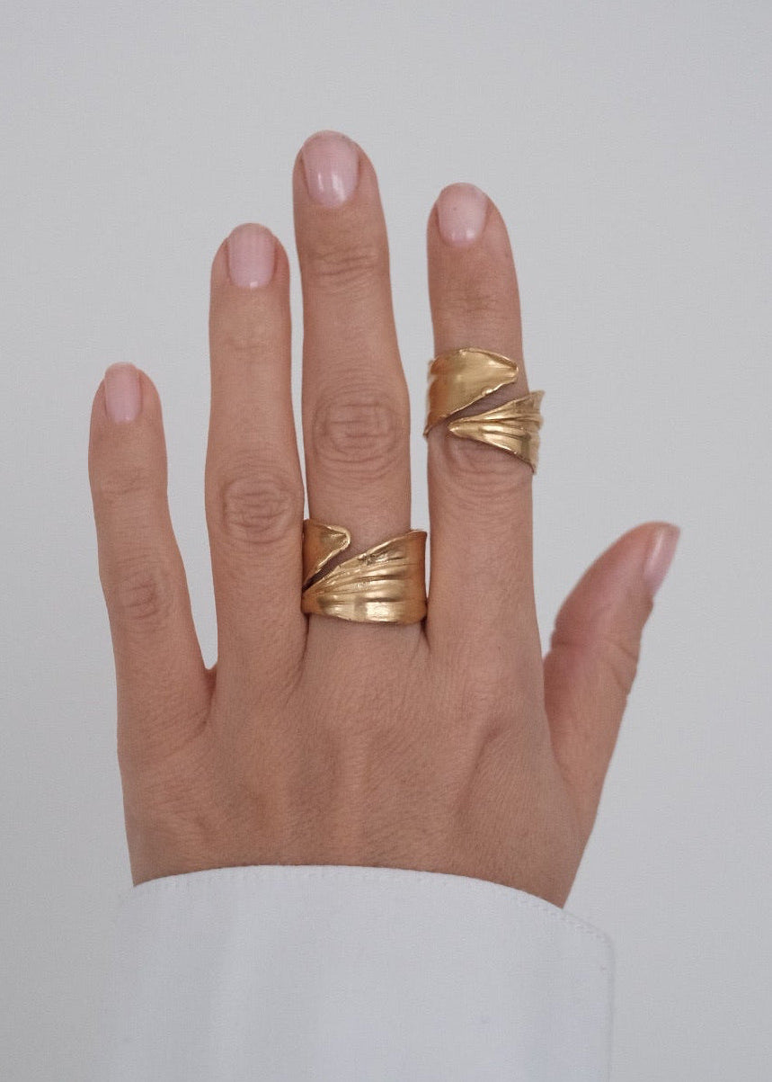 Twisted Leaf Ring