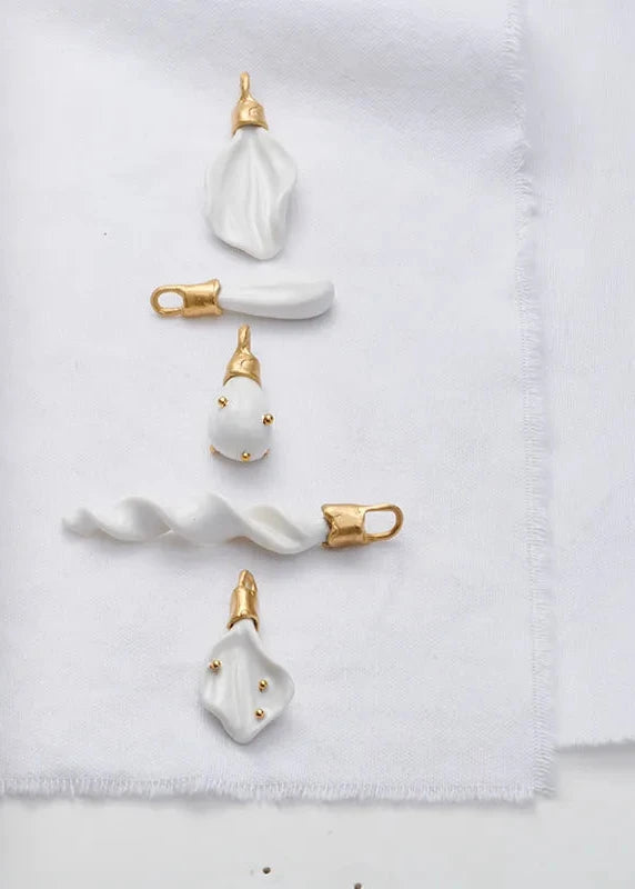 Ceramic Charms Gold