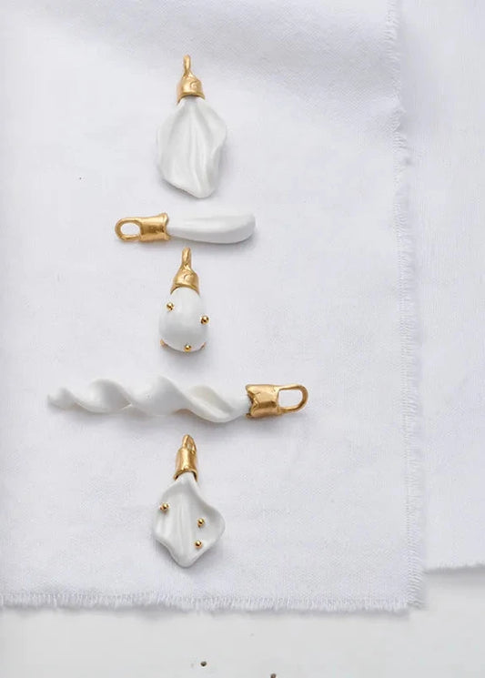 Ceramic Charms Gold