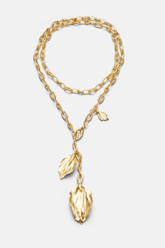 Long Leaf Necklace Midi