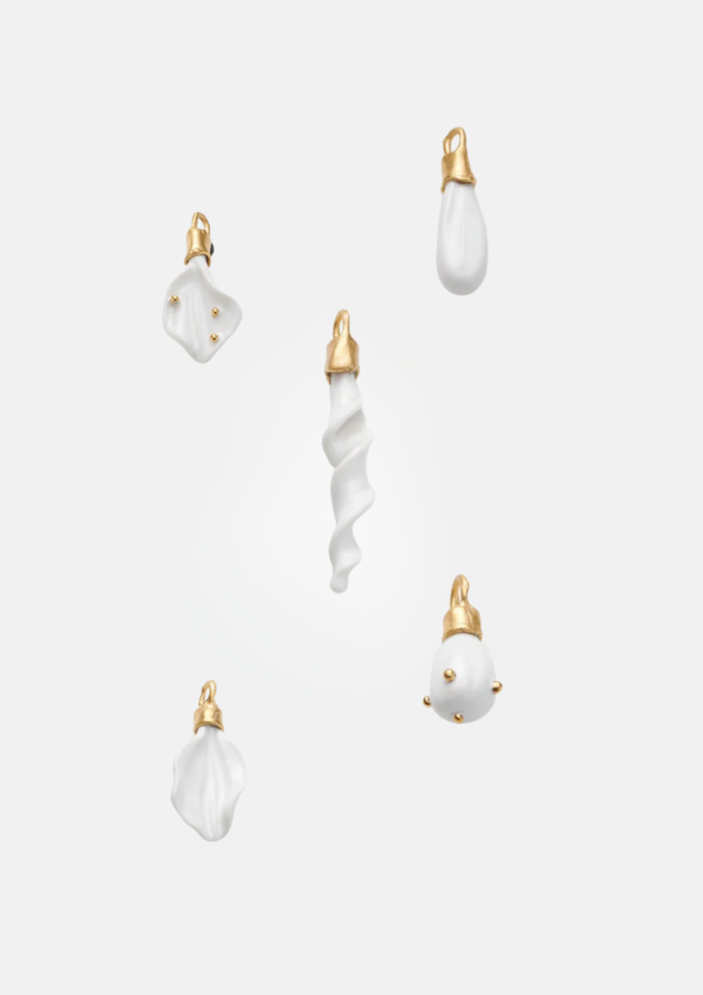 Ceramic Charms Gold