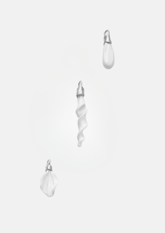 Ceramic Charms Silber