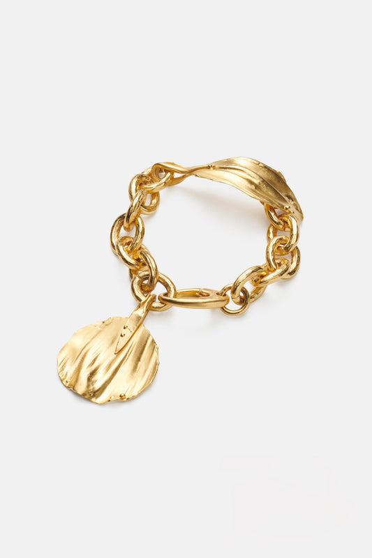 Coin Leaf Bracelet